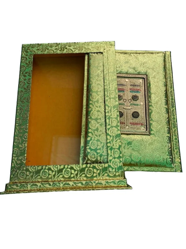 Holy Quran with Standing Golden Khana Kabah Box (Kanzul Iman)