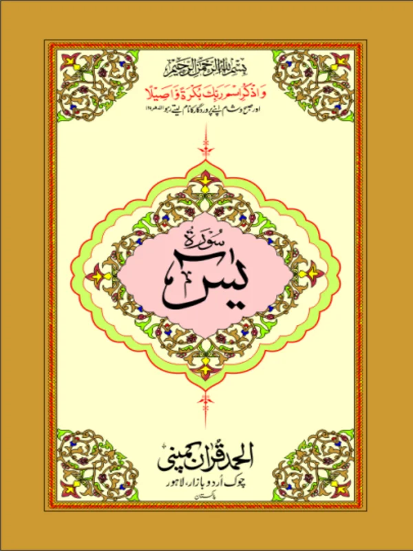 Surah Yaseen Bold Art Paper Pakistan