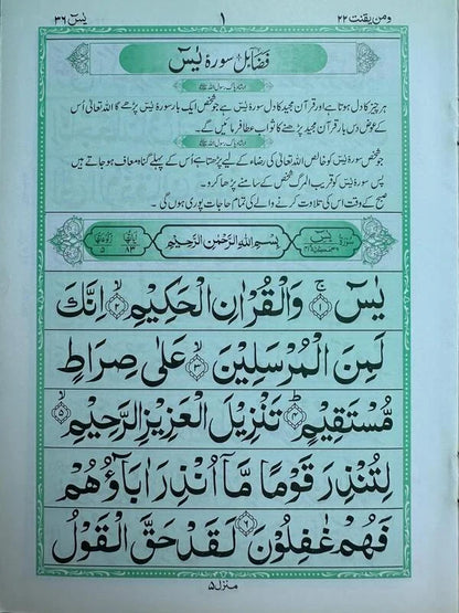 Punj Surah - Offset Paper