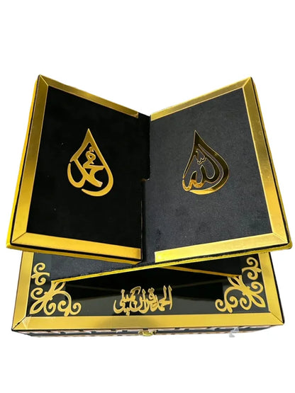 Black Shaneel Glass Box with Rehal Pakistan