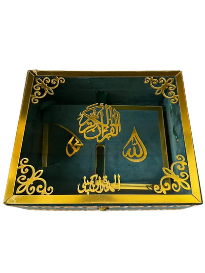Green Shaneel Glass Box with Rehal