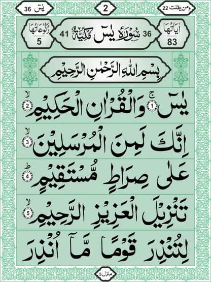 Surah Yaseen (Extra Large Print) - Art Paper